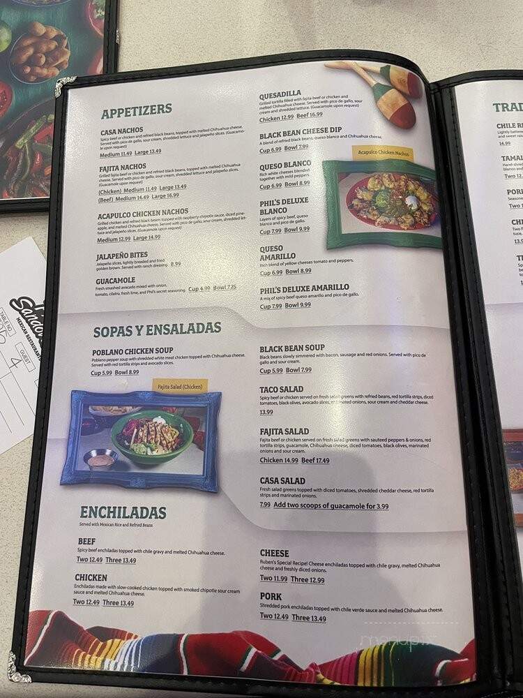Phil Sandovals Mexican Restaurante - Madison, AL menu_pic