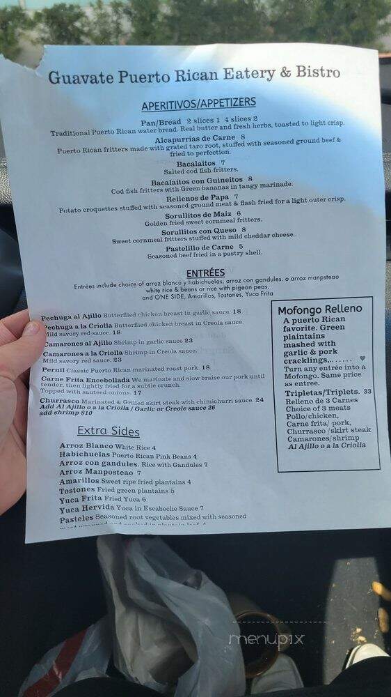 Guavate Puerto Rican Eatery and Bistro - Clermont, FL menu_pic