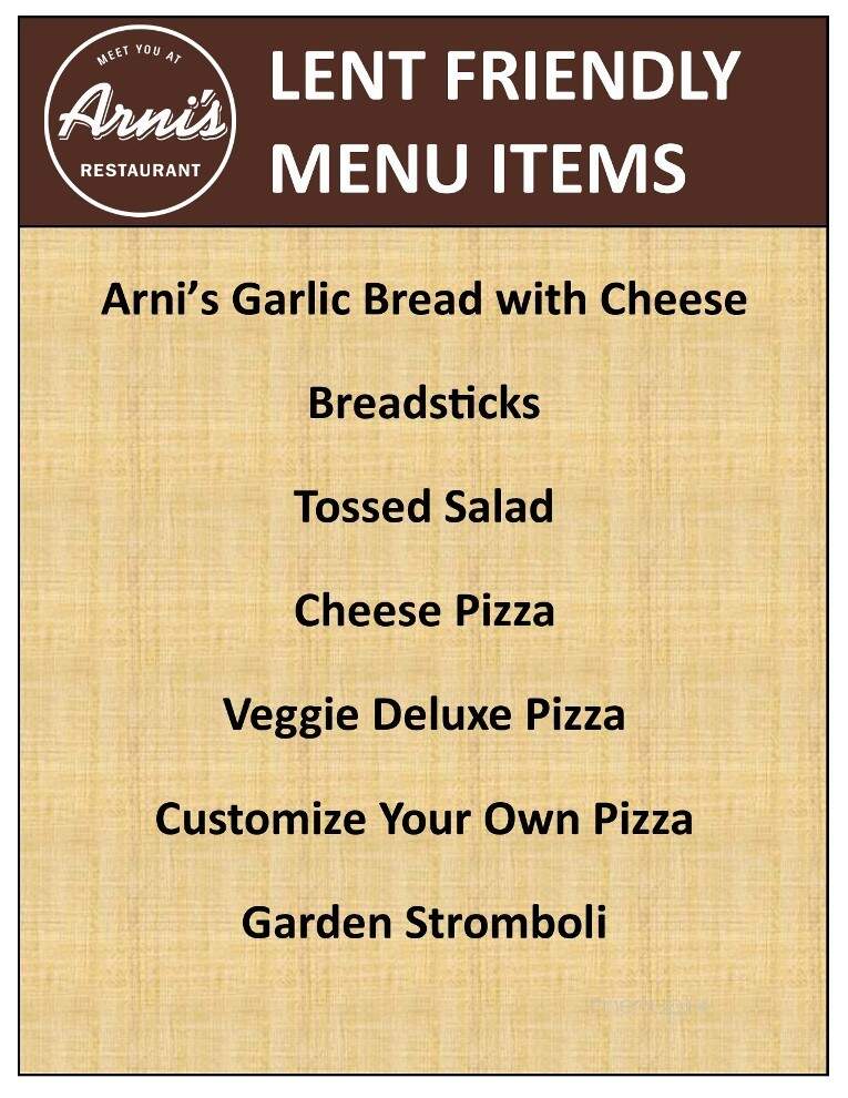 Arni's - Rossville, IN menu_pic