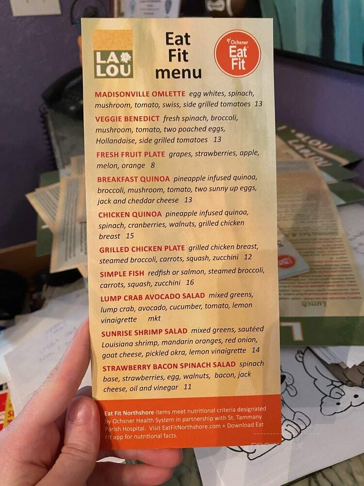 LaLou - Mandeville, LA menu_pic