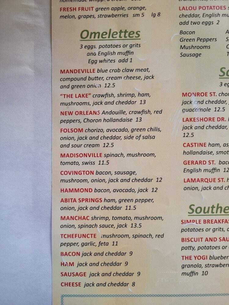 LaLou - Mandeville, LA menu_pic