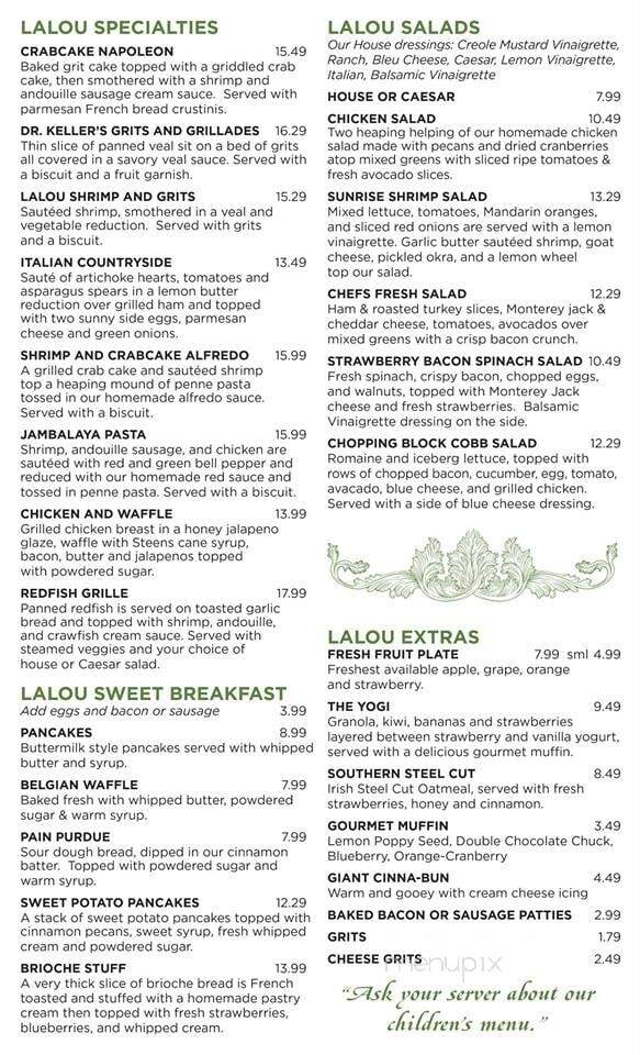 LaLou - Mandeville, LA menu_pic