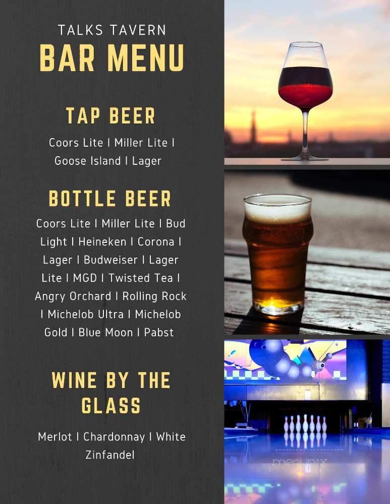 Talk's Tavern - Douglassville, PA menu_pic