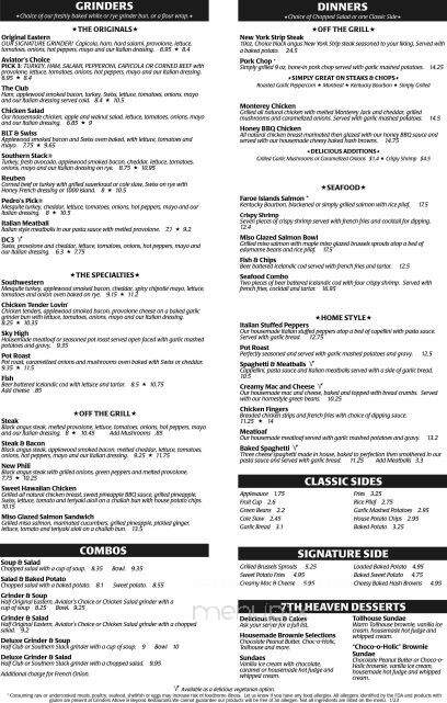 Grinders Above & Beyond - North Canton, OH menu_pic
