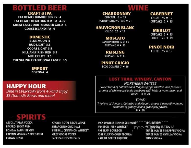 Grinders Above & Beyond - North Canton, OH menu_pic