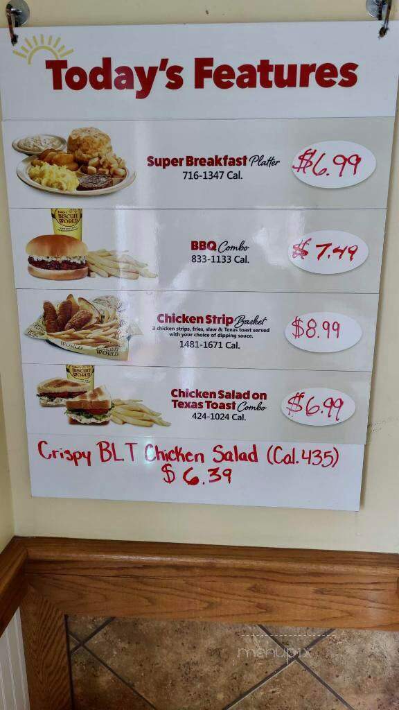 Tudor's Biscuit World - Ravenswood, WV menu_pic