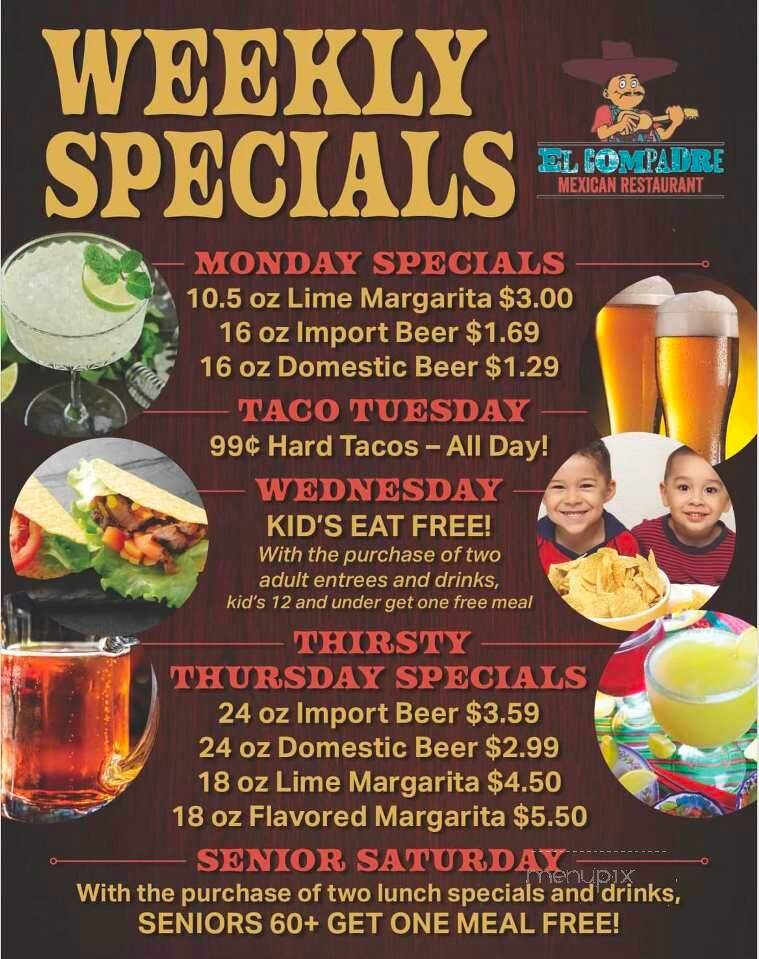 El Compadre - Paoli, IN menu_pic