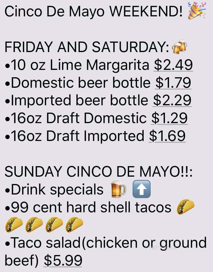 El Compadre - Paoli, IN menu_pic