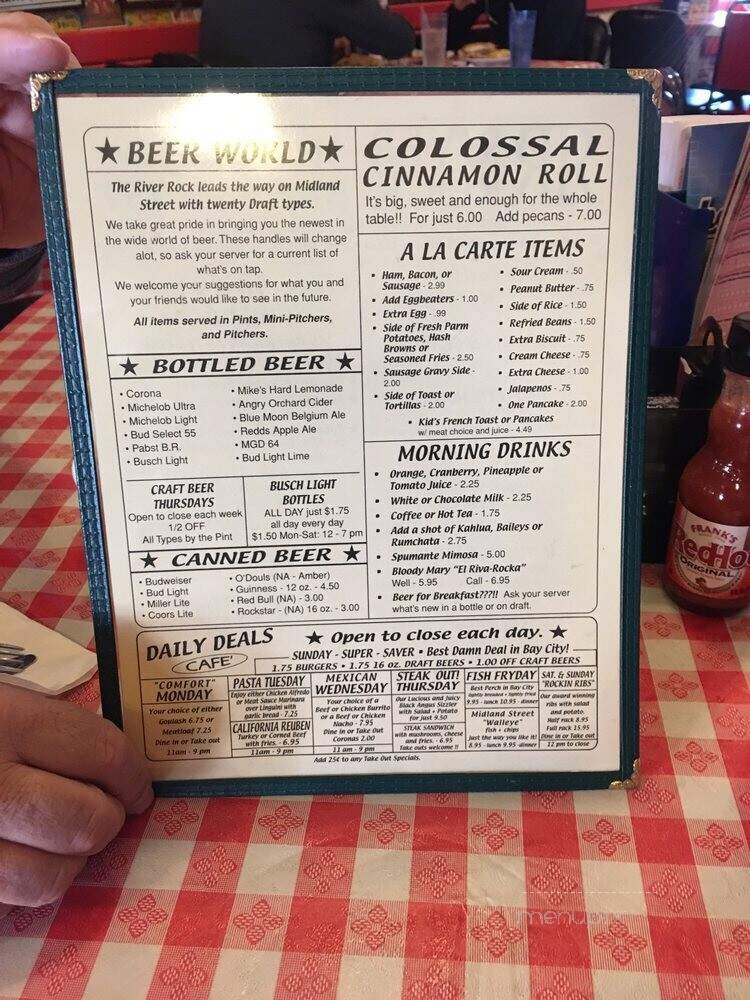 River Rock Cafe - Bay City, MI menu_pic