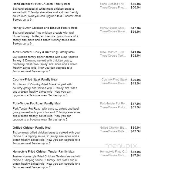 Bob Evans Restaurant - Flint, MI menu_pic