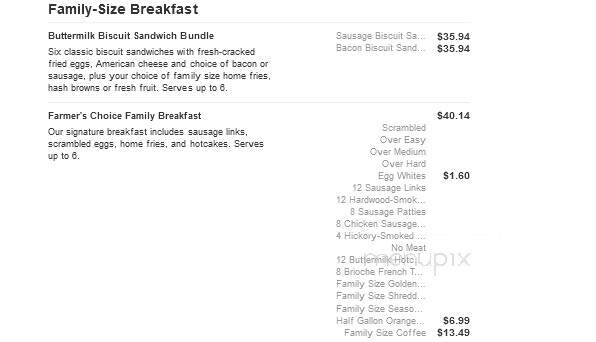 Bob Evans Restaurant - Flint, MI menu_pic