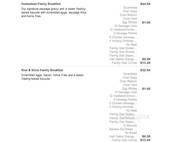 Bob Evans Restaurant - Flint, MI menu_pic