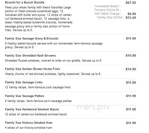 Bob Evans Restaurant - Flint, MI menu_pic