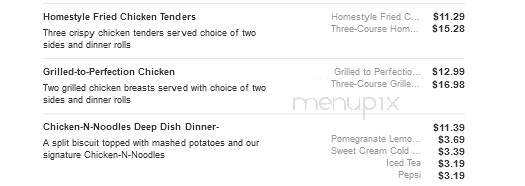 Bob Evans Restaurant - Flint, MI menu_pic
