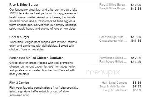 Bob Evans Restaurant - Flint, MI menu_pic