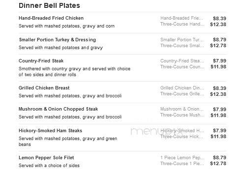Bob Evans Restaurant - Flint, MI menu_pic