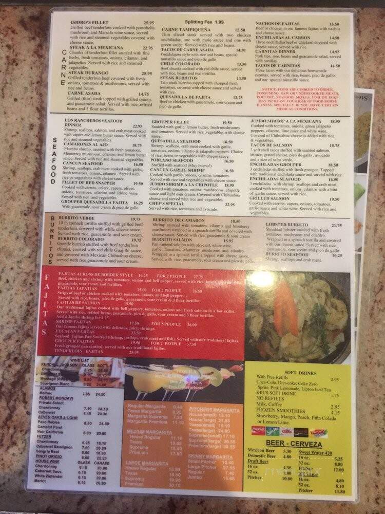 Los Rancheros Mexican Restaurant - Atlanta, GA menu_pic