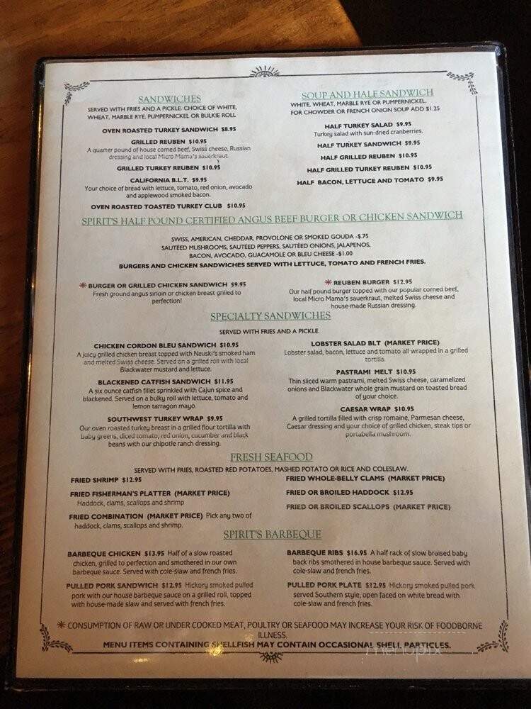 Country Spirit Restaurant - Henniker, NH