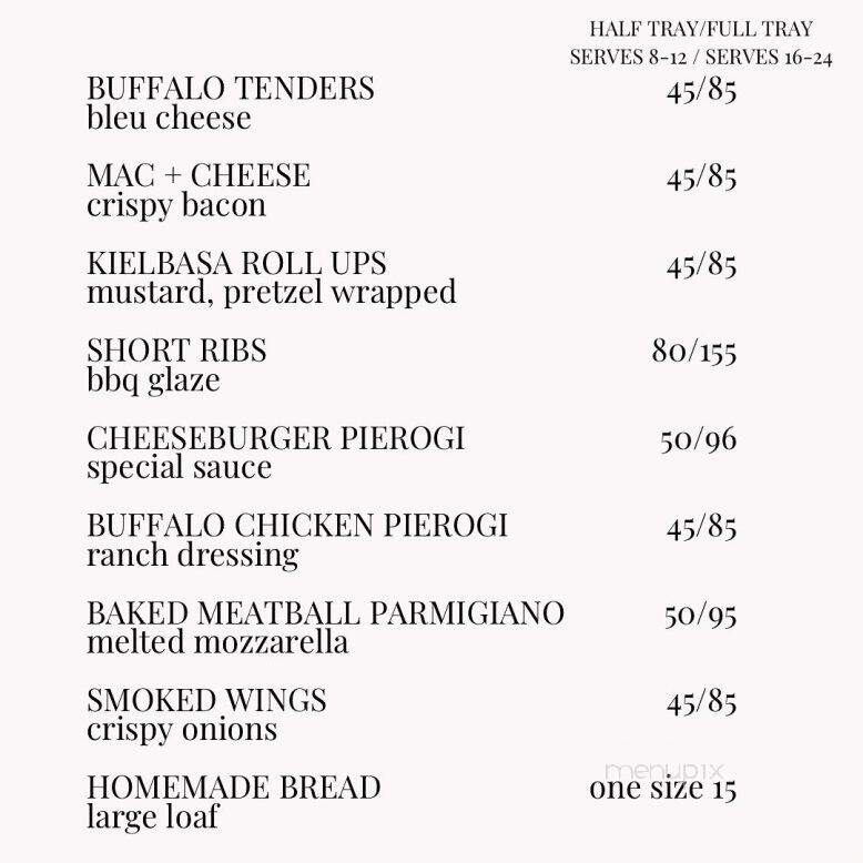 Bell's Mansion - Stanhope, NJ menu_pic