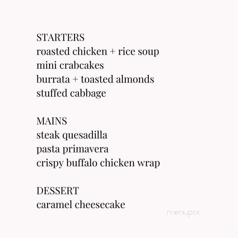 Bell's Mansion - Stanhope, NJ menu_pic