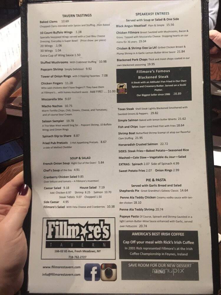 Millard Fillmore Tavern - Fresh Meadows, NY menu_pic