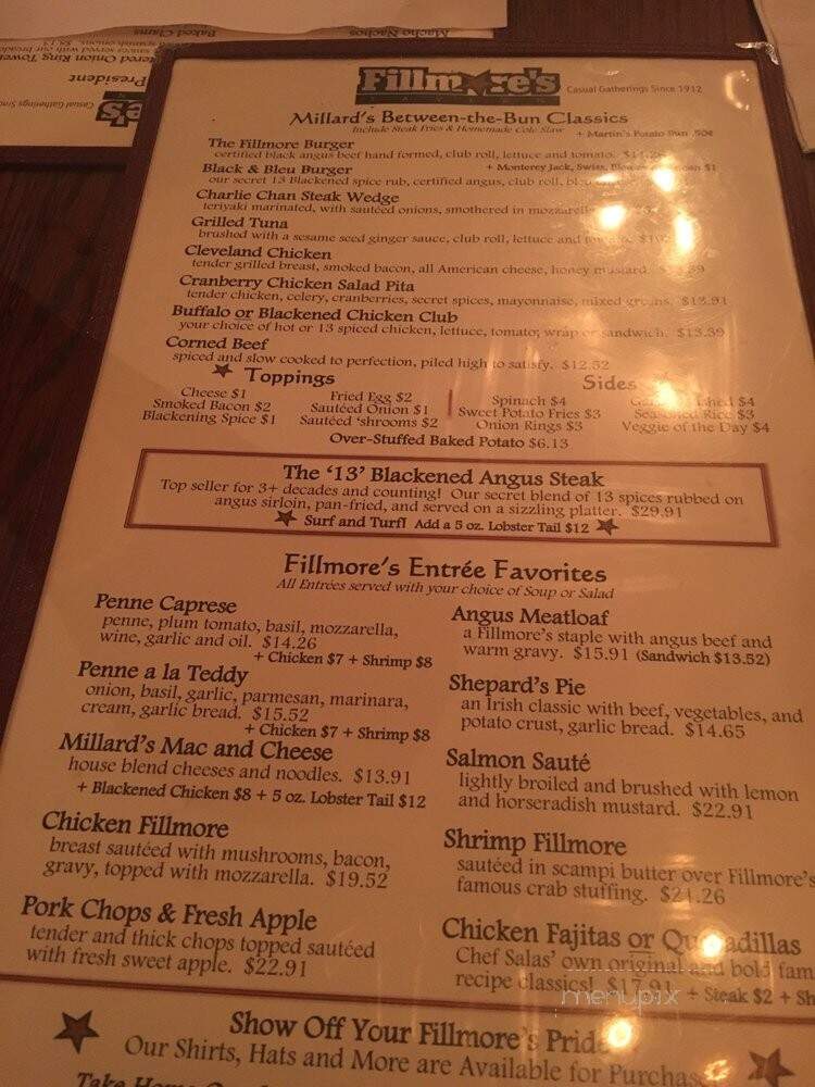 Millard Fillmore Tavern - Fresh Meadows, NY menu_pic