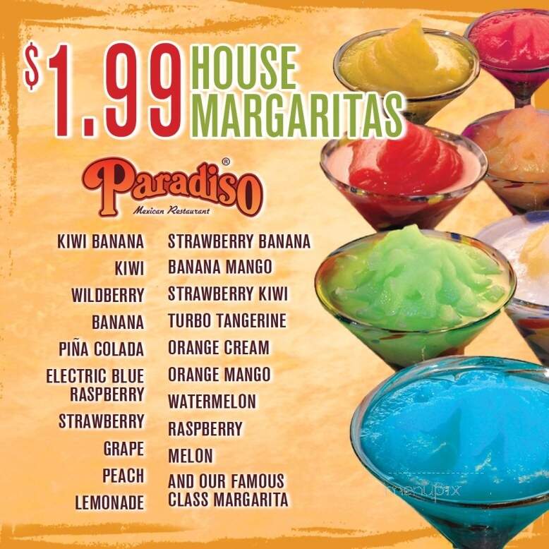 Paradiso Mexican Restaurant - Grand Forks, ND menu_pic