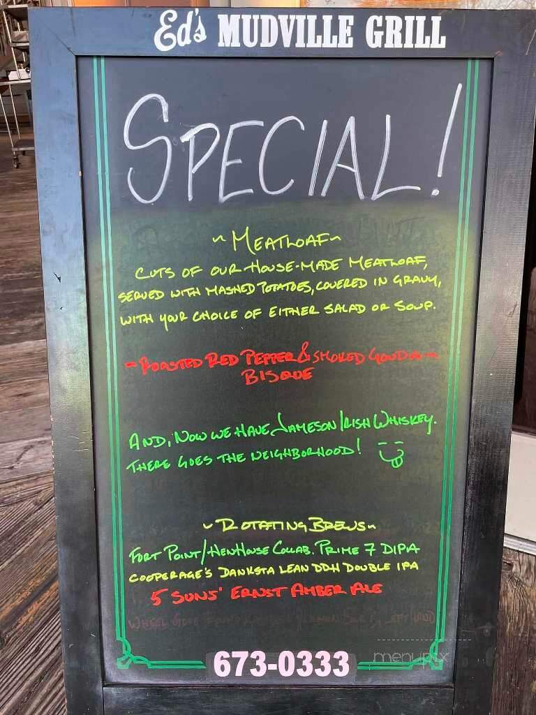 Ed's Mudville Grill - Clayton, CA menu_pic