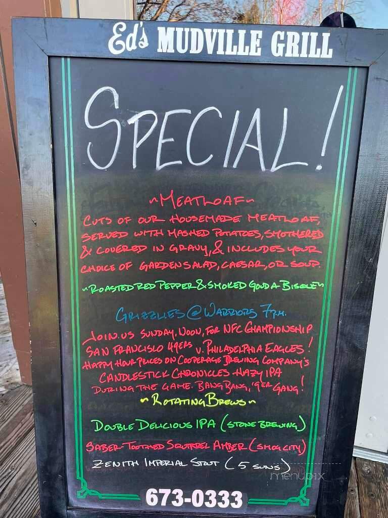 Ed's Mudville Grill - Clayton, CA menu_pic
