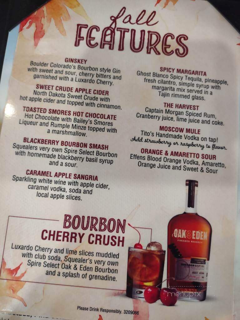 Squealers Smoke Shack - Tea, SD menu_pic