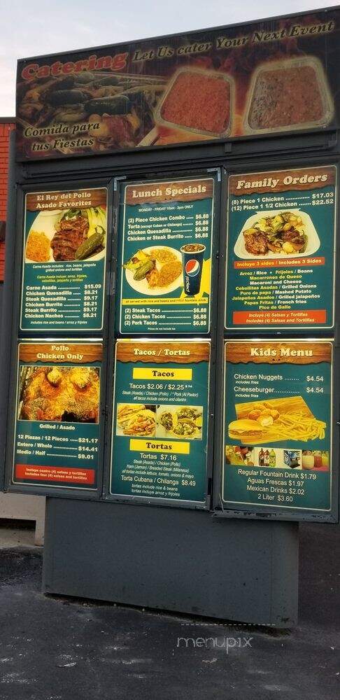 El Rey del Pollo Asado - Palatine, IL menu_pic