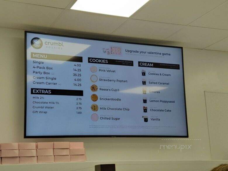 Crumbl Cookies - Roseville, CA menu_pic