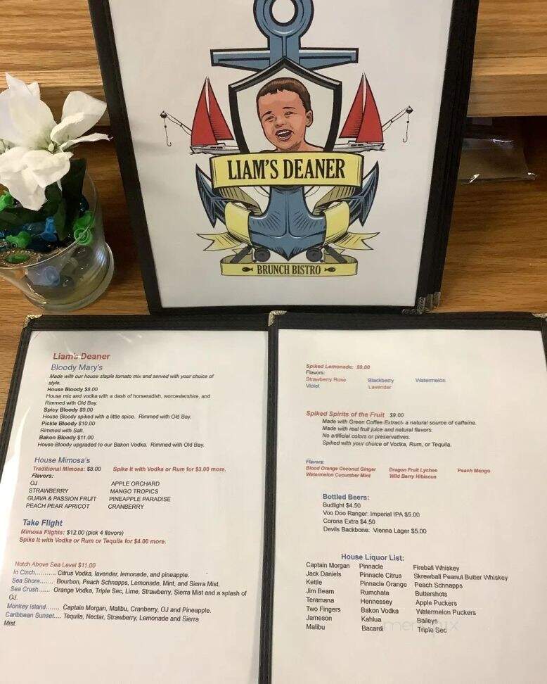 Liam's Deaner Brunch Bistro - Suffolk, VA menu_pic