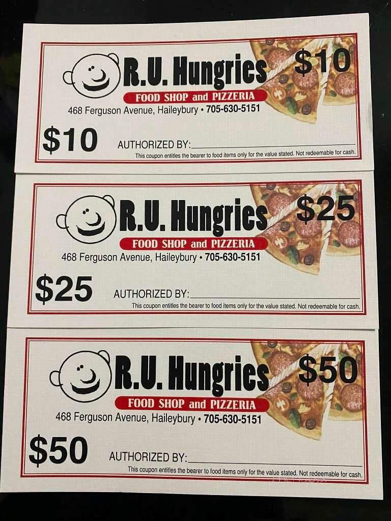 R U Hungries - Temiskaming Shores, ON menu_pic