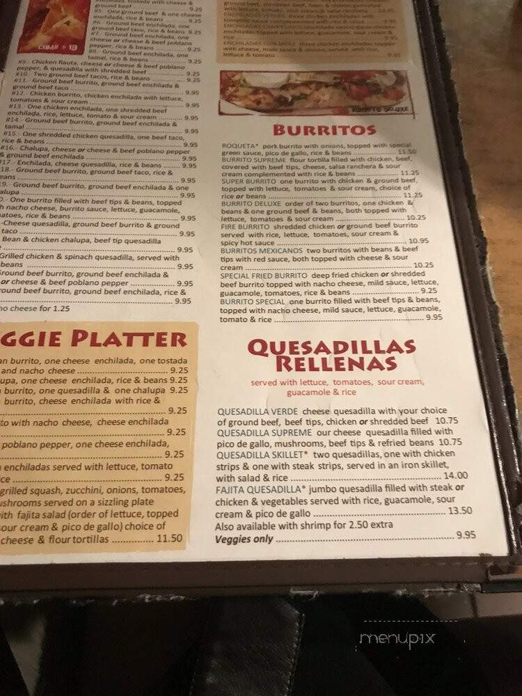 El Campesino Mexican Restaurant - Streetsboro, OH menu_pic