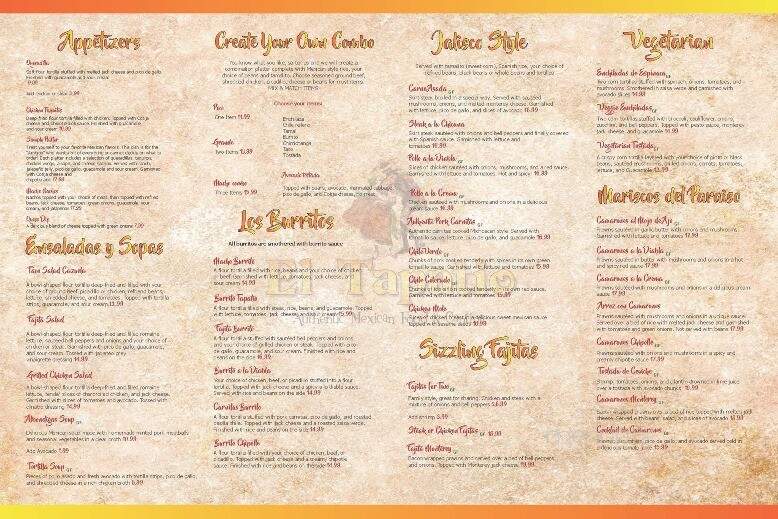 El Tapatio Mexican Restaurant - Saint Helens, OR menu_pic