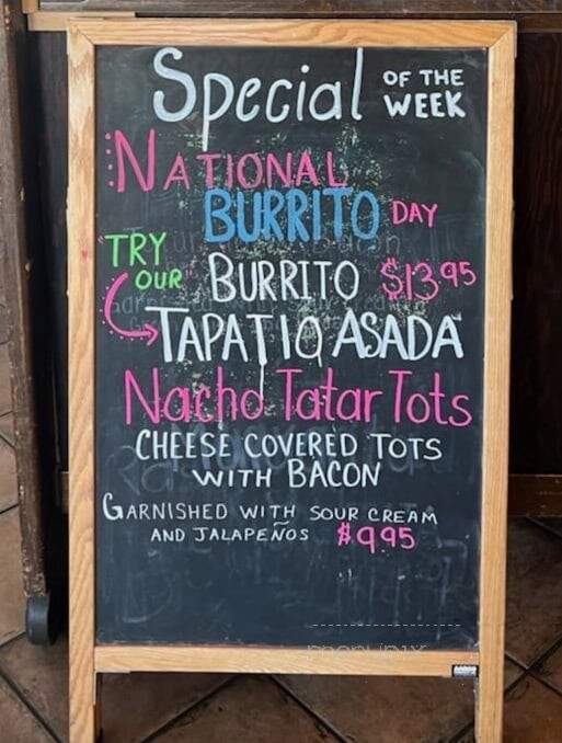 El Tapatio Mexican Restaurant - Saint Helens, OR menu_pic