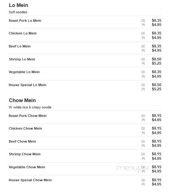 Queen Chinese Restaurant - Flourtown, PA menu_pic