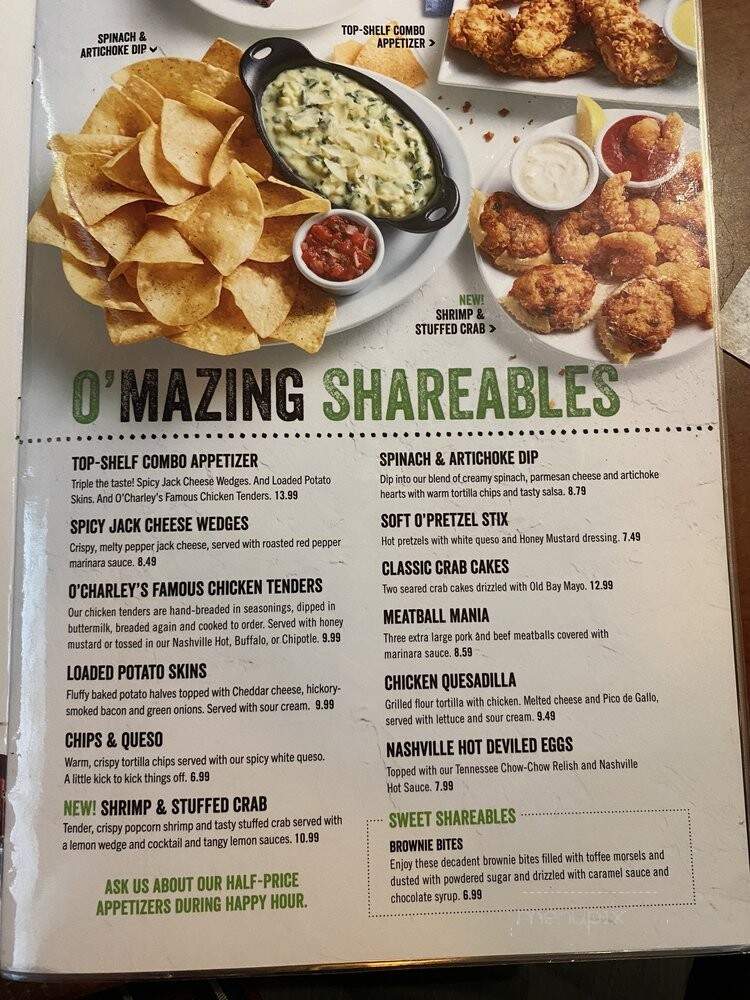 O' Charley's - Boardman, OH menu_pic