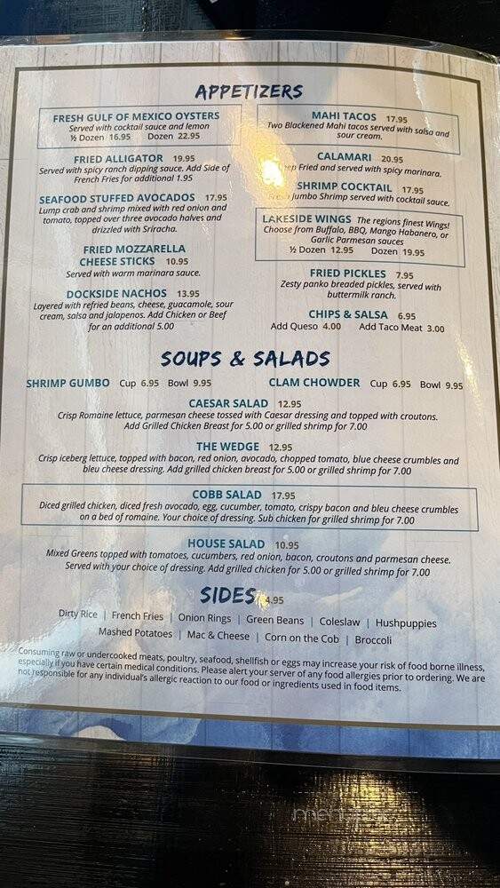 Oasis Restaurant - Grand Prairie, TX menu_pic
