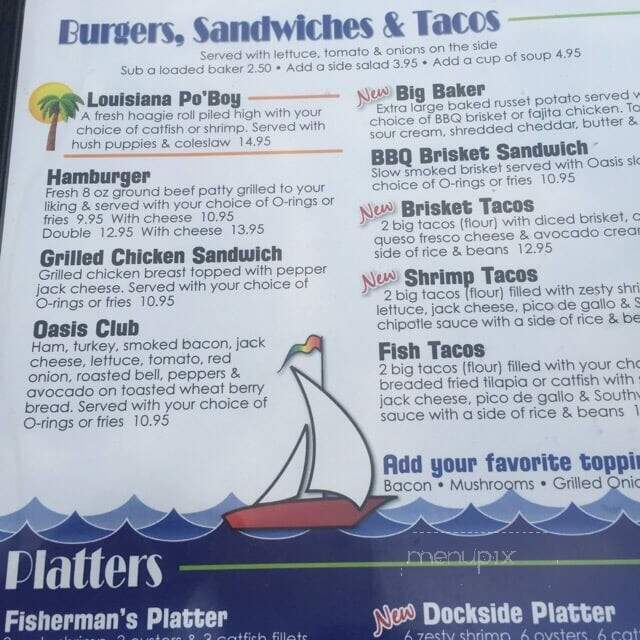 Oasis Restaurant - Grand Prairie, TX menu_pic