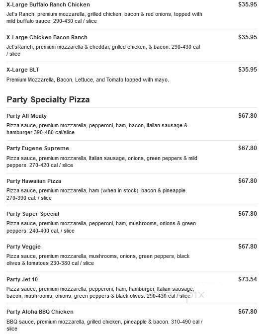 Jet's Pizza - Flat Rock, MI menu_pic