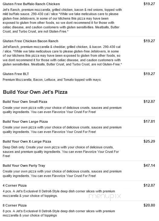 Jet's Pizza - Flat Rock, MI menu_pic