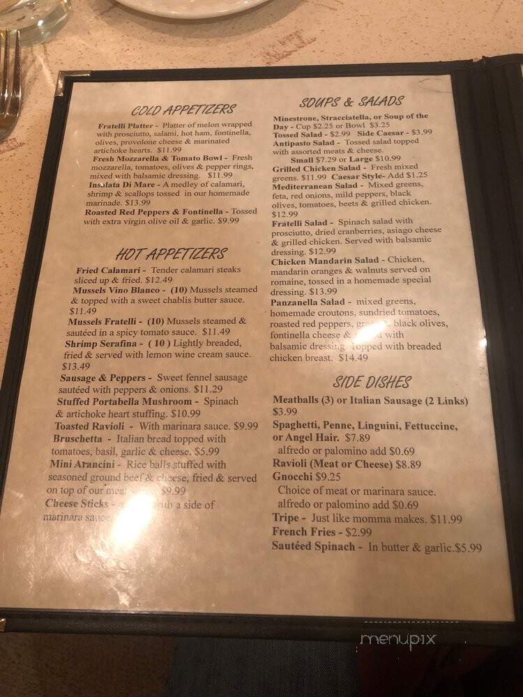 Ristorante Di Fratelli - Shelby Township, MI menu_pic