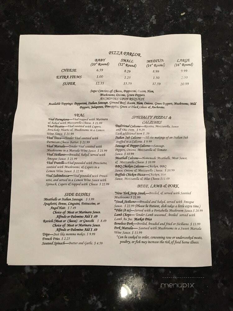 Ristorante Di Fratelli - Shelby Township, MI menu_pic