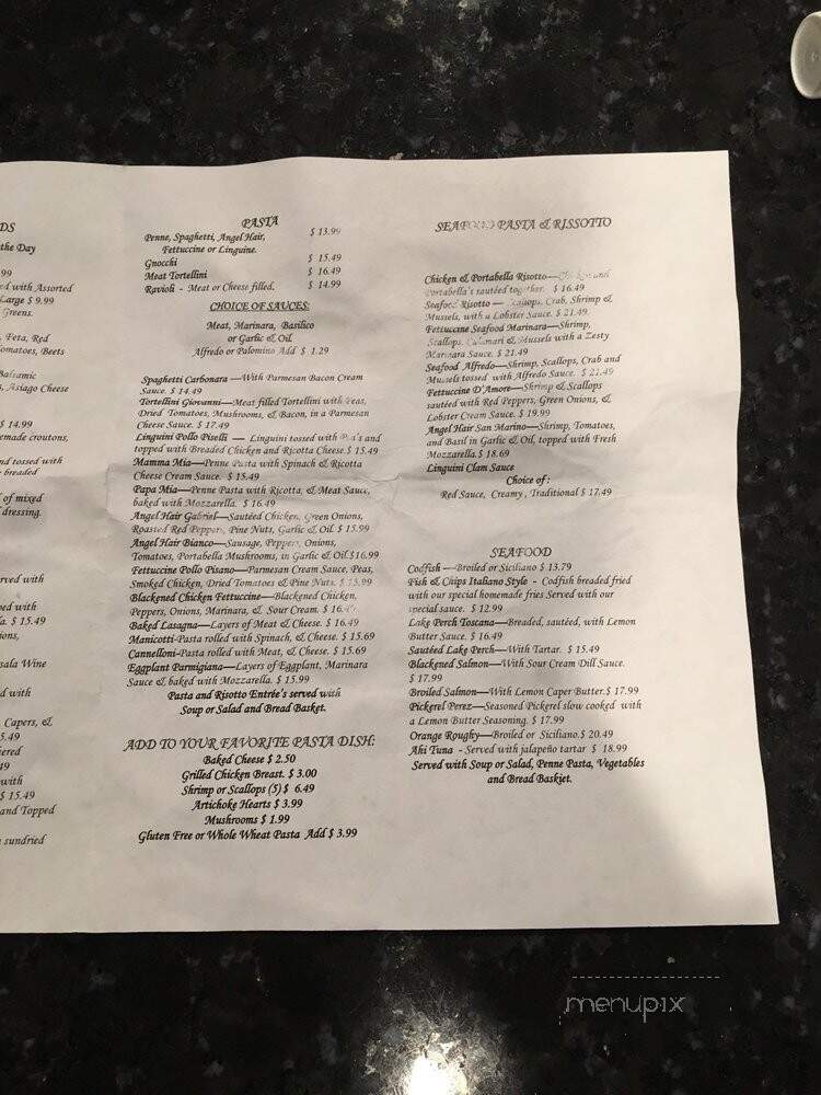 Ristorante Di Fratelli - Shelby Township, MI menu_pic