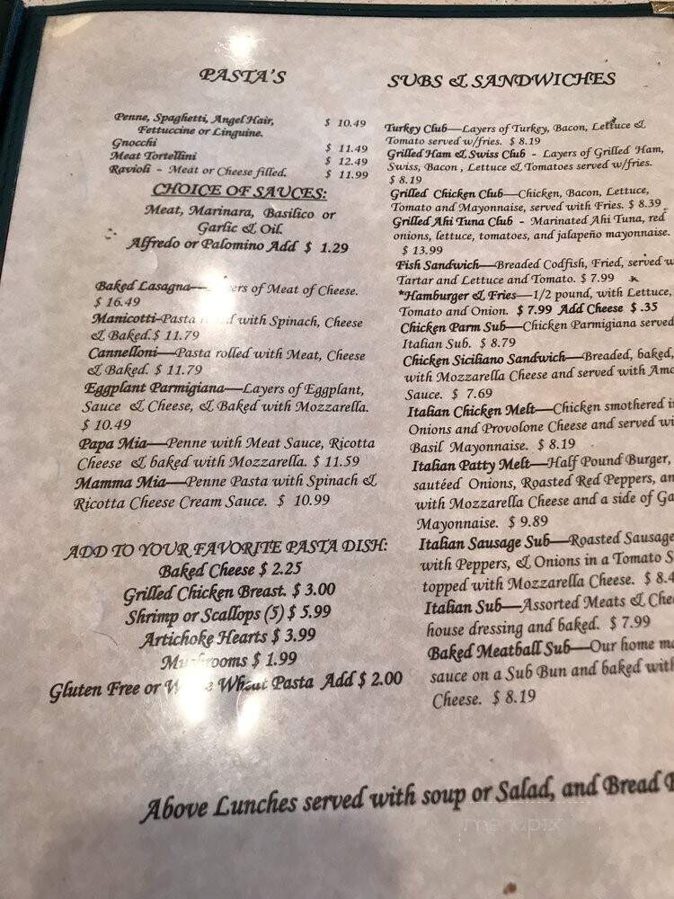 Ristorante Di Fratelli - Shelby Township, MI menu_pic