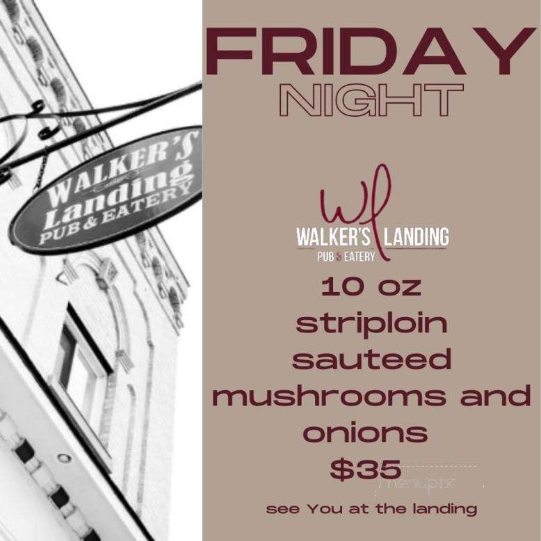 Walker's Landing Pub And Eatery - Walkerton, ON menu_pic