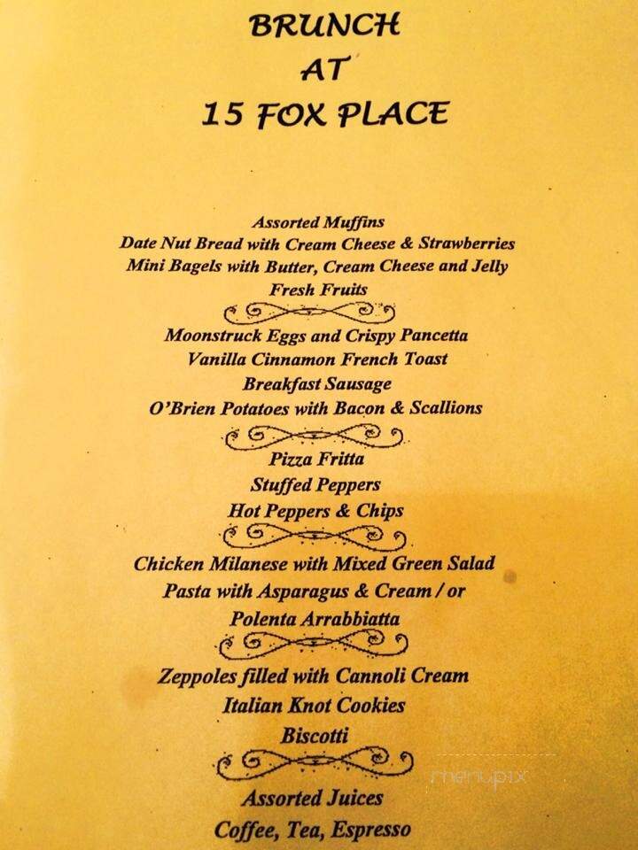 15 Fox Place Restaurant - Jersey City, NJ