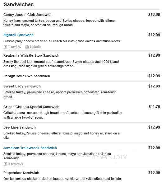 Southbound Sandwich Works - Burlington, NC menu_pic